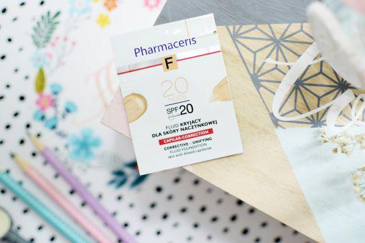 Pharmaceris F, Fluid do twarzy, Kryjący, Skóra naczynkowa, SPF 20, nr 20 Nude