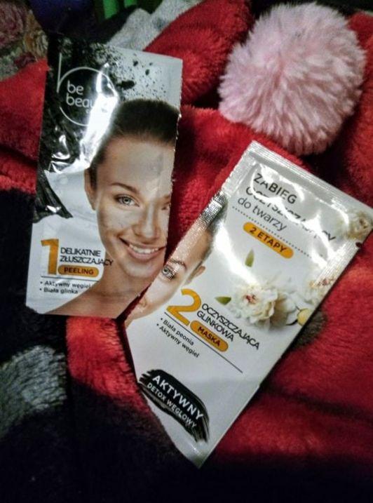 BeBeauty Care, Zabieg oczyszczający do twarzy, 2 etapy delikatnie złuszczający peeling + oczyszczająca glinkowa maska