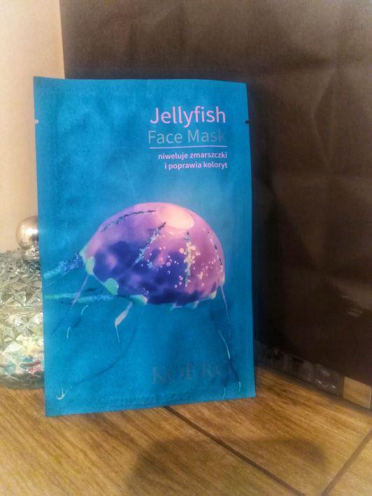 Koeko Maska do twarzy w płacie, Jellyfish Face Mask, Niweluje zmarszczki i poprawia koloryt