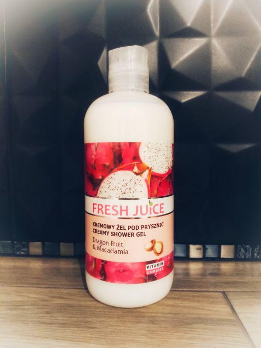 Fresh Juice Żel pod prysznic, Kremowy, Dragon fruit i macadamia