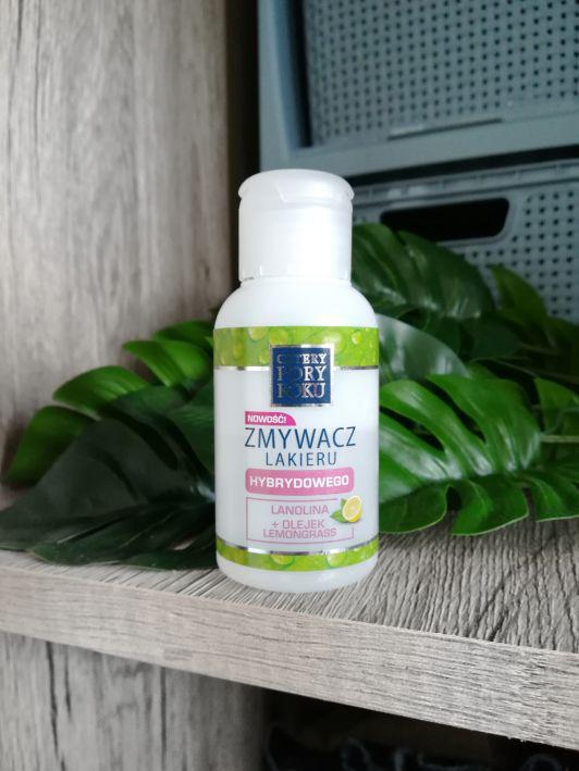 Cztery Pory Roku Zmywacz do paznokci, Do lakieru hybrydowego, Lanolina + Olejek lemongrass