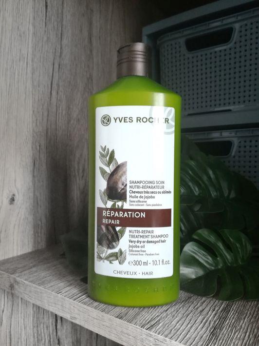 Yves Rocher Szampon do włosów, Reparation, Odbudowujący, Z olejkiem jojoba