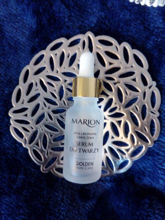 Marion Golden Skin Care, Serum do twarzy, szyi i dekoltu, Hialuronowe nawilżenie