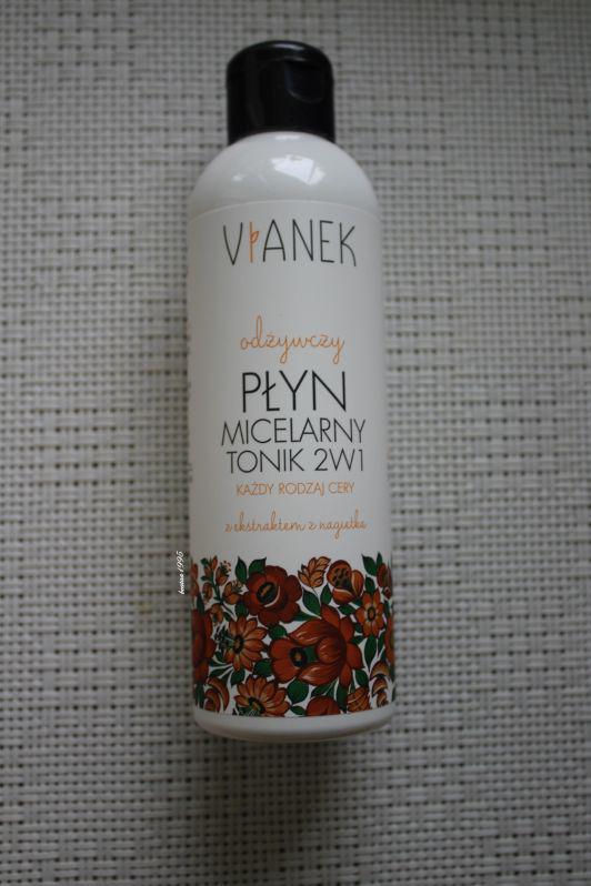 Vianek Płyn micelarny - tonik 2 w 1, Odżywczy, Ekstrakt z nagietka