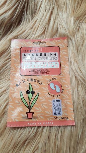 Sugu Maseczka pod oczy, Awakening Under Eye Mask, Ginseng & Eucalyptus