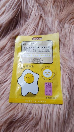 Sugu Maska do twarzy w płacie Glowing Skin Sheet Mask With Egg White