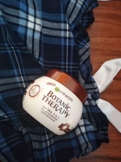 Garnier Botanic Therapy, Mleko kokosowe i Macadamia, Maska do włosów 3 w 1