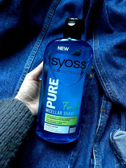 Syoss Pure Fresh, Szampon micelarny do włosów normalnych