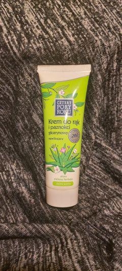 Cztery Pory Roku Krem do rąk, Glicerynowy, Nawilżający, Aloes i zielona herbata