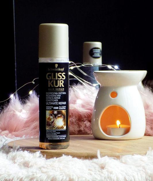 Schwarzkopf Gliss Kur, Ultimate Repair, Odżywka do włosów w sprayu, Regeneracyjna, Ekspresowa