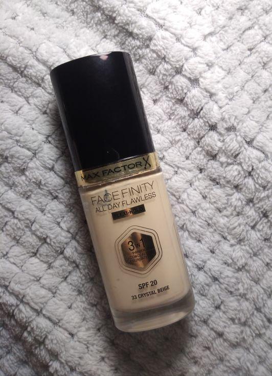 Max Factor Facefinity All Day Flawless, Podkład do twarzy, 3w1, nr 33 Crystal Beige