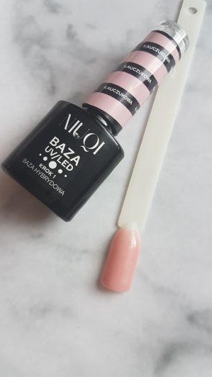 NIUQI Baza hybrydowa do paznokci, Kauczukowa, Beige