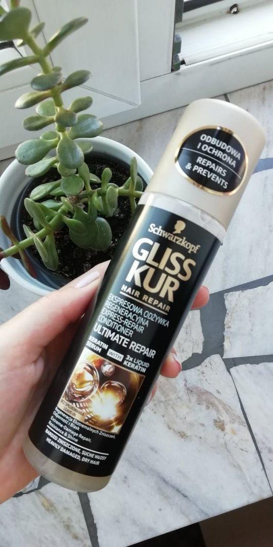 Schwarzkopf Gliss Kur, Ultimate Repair, Odżywka do włosów w sprayu, Regeneracyjna, Ekspresowa