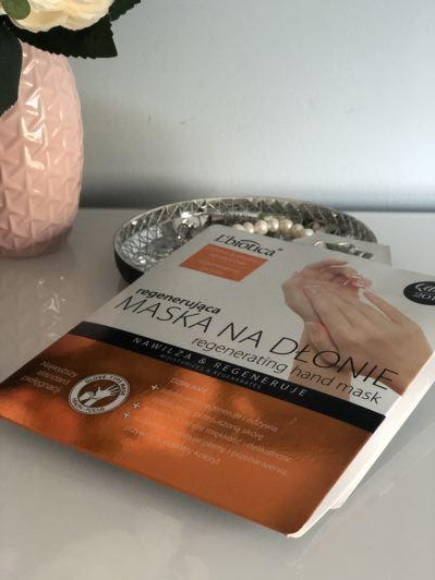 L'biotica Maska na dłonie, Regenerująca, Nawilża & Regeneruje, Maska w postaci rękawiczek