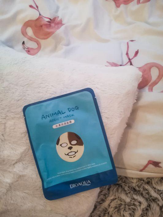 BIOAQUA Maseczka do twarzy w płacie, Animal Dog