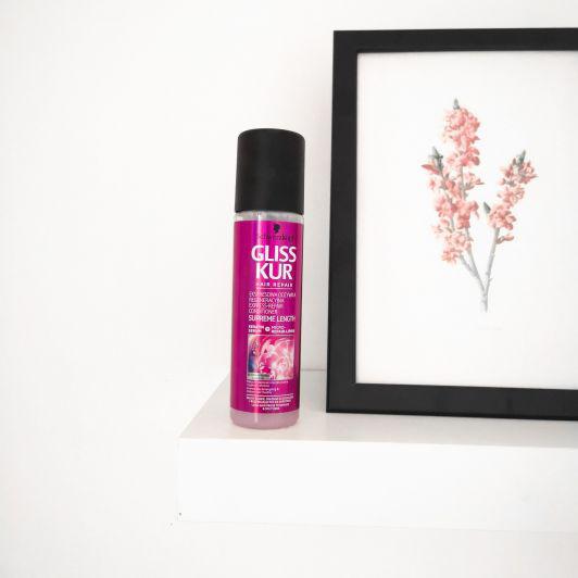 Schwarzkopf Gliss Kur, Supreme Length, Odżywka do włosów w sprayu, Rozdwojone końcówki