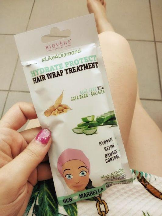Biovene Barcelona #LikeADiamond, Maska-czepek do włosów, Hydrate Protect, Z aloesem i soją