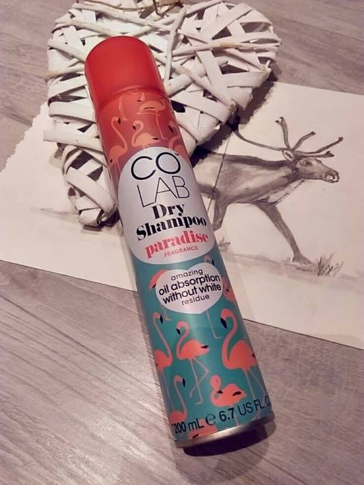 Colab Suchy szampon do włosów, Dry Shampoo, Paradise Fragnance