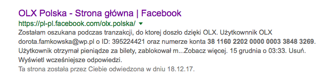 Ku przestrodze - nowe oszustwo OLX