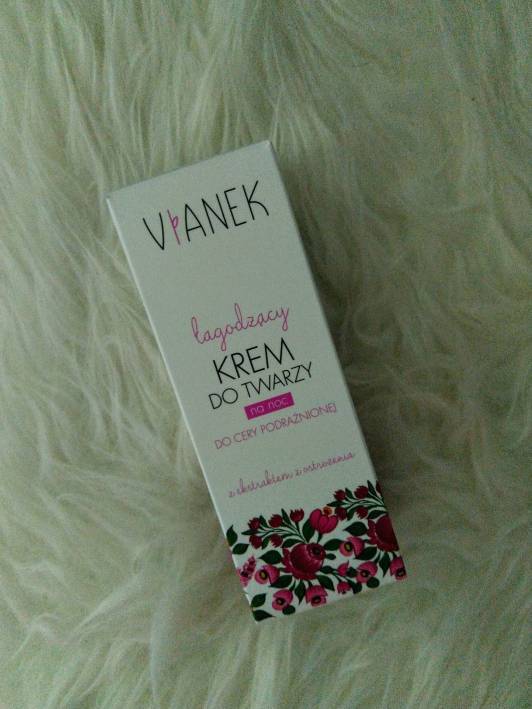 Vianek seria różowa krem do twarzy na noc