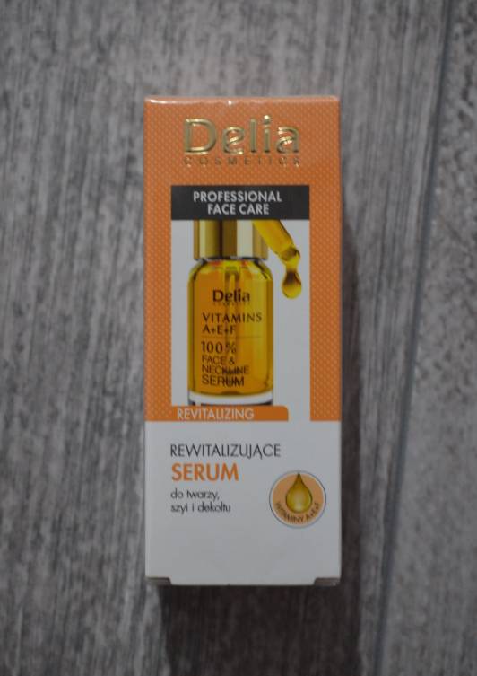 Delia Rewitalizujace serum do twarzy, szyji i dekoltu z witaminami A+E+F