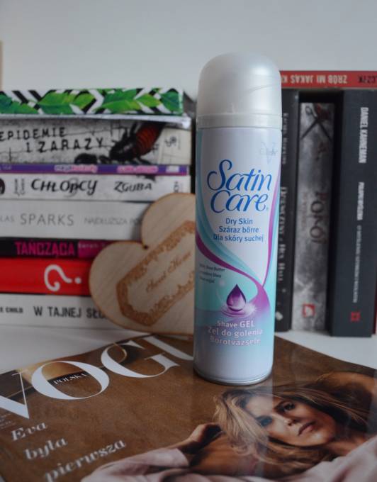 Gilette Satin Care, Żel do golenia, Skóra sucha, Dry skin, Z masłem shea