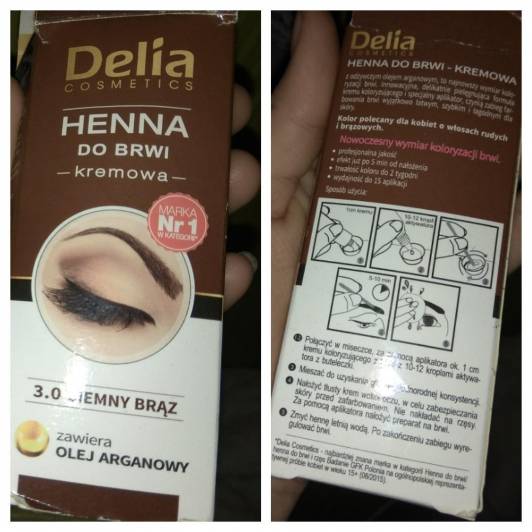 Henna delia ciemny brąz 