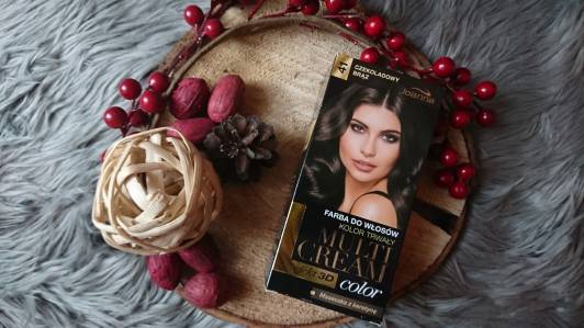 Joanna Multi Cream, Farba do włosów, kolor trwał, 41 Czekoladowy brąz