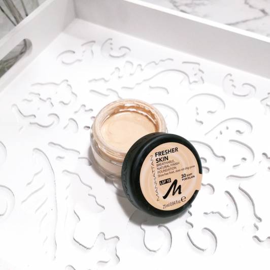 Manhattan Fresher Skin, Breathable Natural Finish Foundation, Podkład do twarzy, nr 30 Soft Porcelain