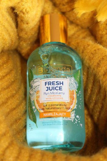 Bielenda Fresh Juice, Płyn micelarny do twarzy, Detoksykujący, Z bioaktywną wodą cytrusową