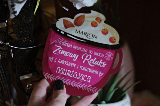 Marion Zimowy Relaks, Maseczka do twarzy, Kremowa, Nawilżającą, Z migdałami i rokitnikiem