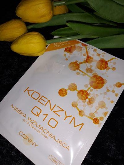 Conny Maska do twarzy w płacie, Wzmacniająca, Koenzym Q10