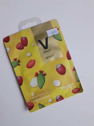 Frudia Maska do twarzy w płacie, My Orchard Squeeze Mask, Cactus, Nutrition Ampoule, Vitality