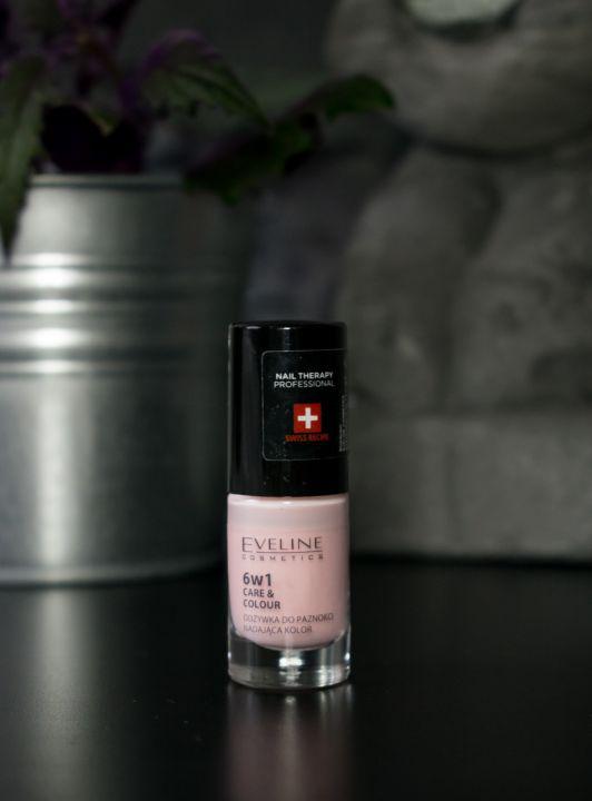 Eveline Care & Colour, Odżywka do paznokci nadająca kolor 6w1, Kolor Rose