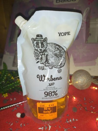 YOPE Mydło w płynie, Werbena