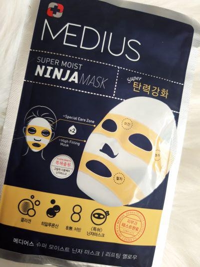 Medius Maska do twarzy w płacie, Ninja Mask, Super Moist