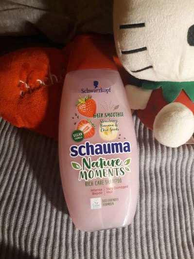 Schwarzkopf Schauma, Nature Moments, Szampon do włosów, Strawberry & Banana & Chia Seeds