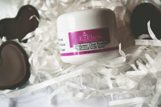 EzFlow A polymer Clear Powder Pink, Puder akrylowy