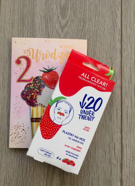 Under Twenty All Clear!, Plaster na nos, Przeciw zaskórnikom, Truskawkowy wycisk, Aloes i oczar wirginijski