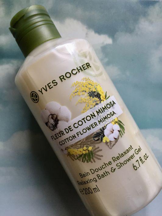 Yves Rocher Żel pod prysznic, Kwiat bawełny i mimoza