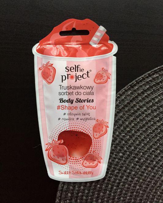 Selfie Project Body Stories, #ShapeOfYou, Sorbet do ciała, Truskawkowy, Odżywia skórę, Nawilża, Wygładza, Sweet Strawberry