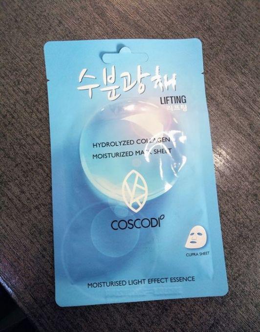 Coscodi Maska do twarzy w płacie, Lifting Hydrolyzed Collagen Moisturized Mask Sheet