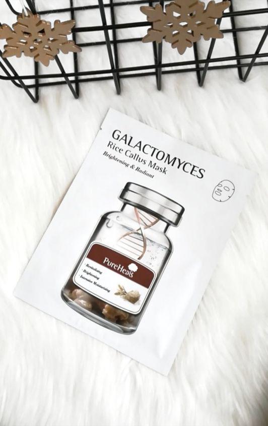 Pureheal's Galactomyces, Maska do twarzy, Rozświetlająca, Z drożdżami i komórkami macierzystymi ryżu