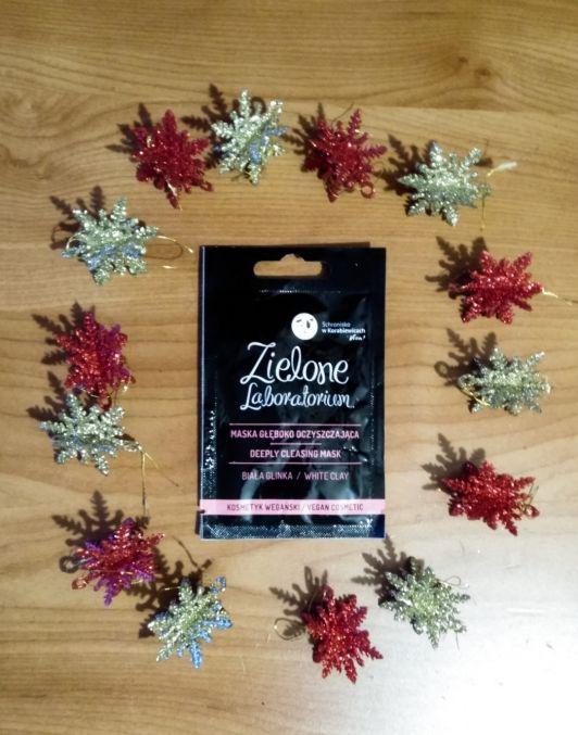 Zielone Laboratorium Maseczka do twarzy, Głęboko oczyszczająca, Biała glinka