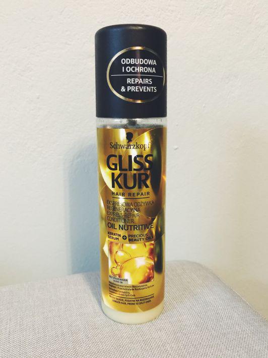 Gliss kur odzywka regeneracyjna Oil Nutritive w sprayu kosmetyki