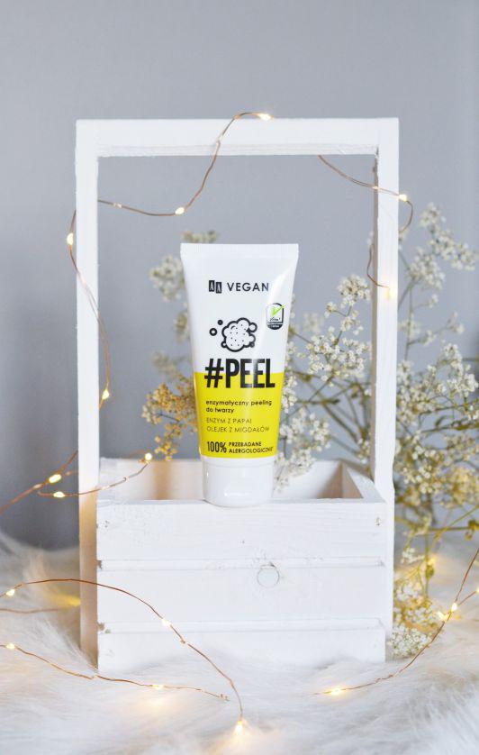 AA Vegan, #Peel, Peeling do twarzy, Enzymatyczny, Enzym z papai i olejek z migdałów