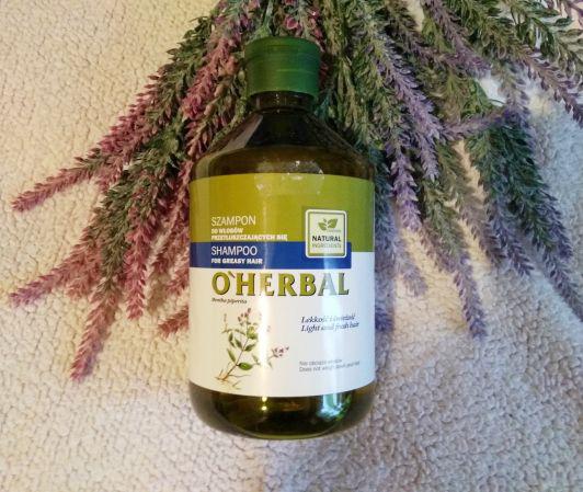 O'Herbal Szampon do włosów, Lekkość i świeżość, Włosy przetłuszczające się, Ekstrakt z mięty