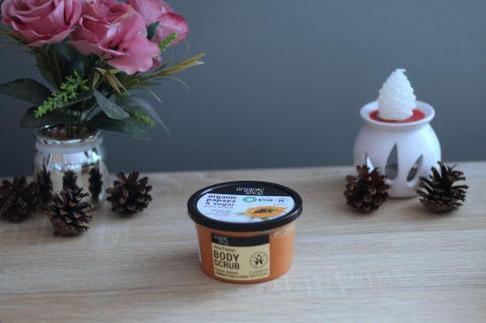 Organic Shop Scrub do ciała, Papaya i cukier