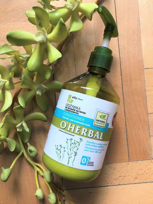 O'Herbal Odżywka do włosów, Włosy suche i zniszczone, Z ekstraktem z lnu