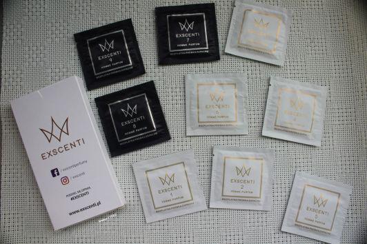 Exscenti, Woda perfumowana, próbki